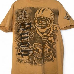 Vintage Y2K New Orleans Saints Reggie # 25 NFL football t-shirt size medium